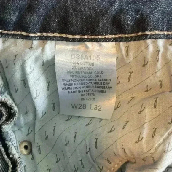 Dish Bootcut Denim Jeans Size 28W  x L32 - Picture 5 of 5